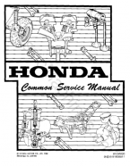 honda common maintenance repair service manual